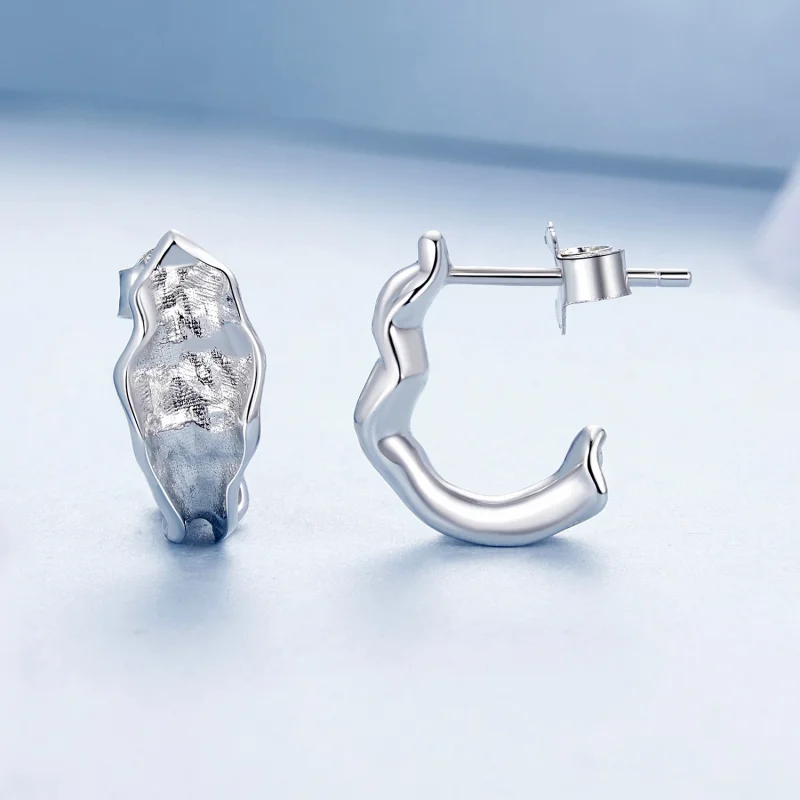 (image for) PANDORA Style Sparkling silver earrings - BSE1062 - View 4