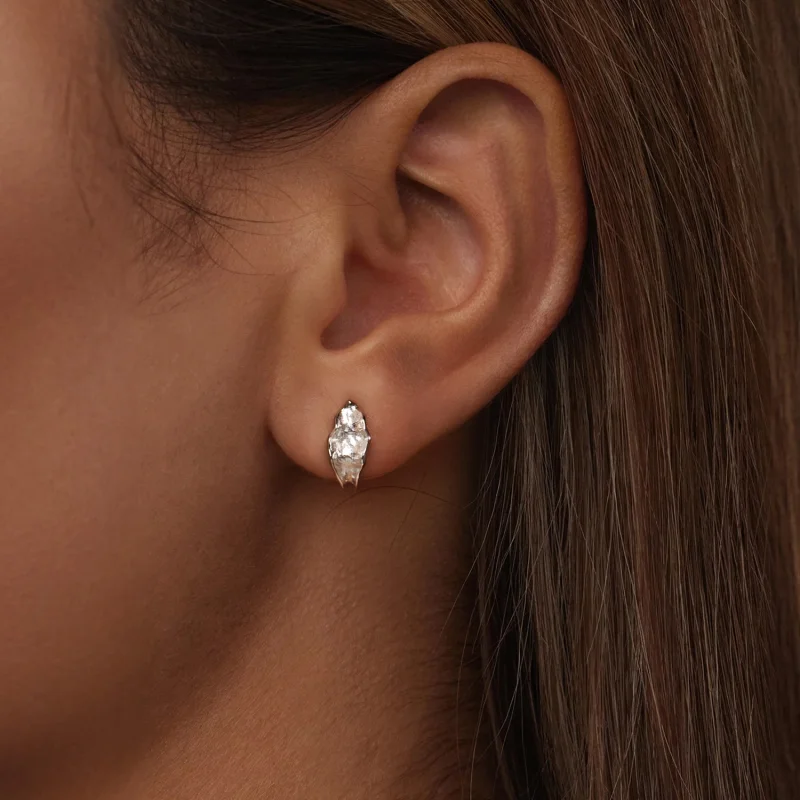 (image for) PANDORA Style Sparkling silver earrings - BSE1062 - View 6