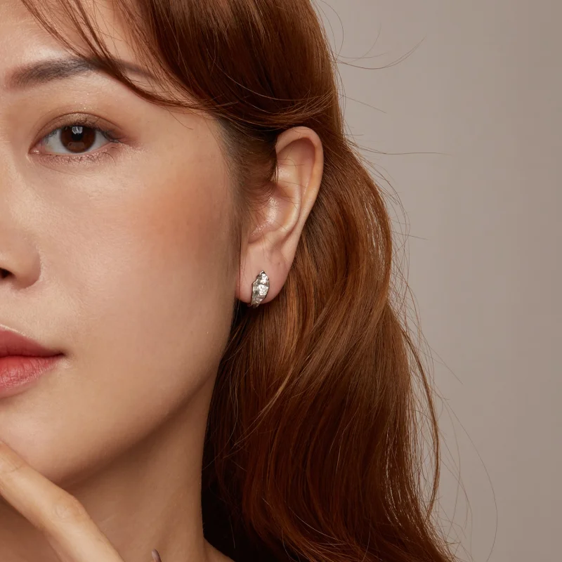 (image for) PANDORA Style Sparkling silver earrings - BSE1062 - View 9