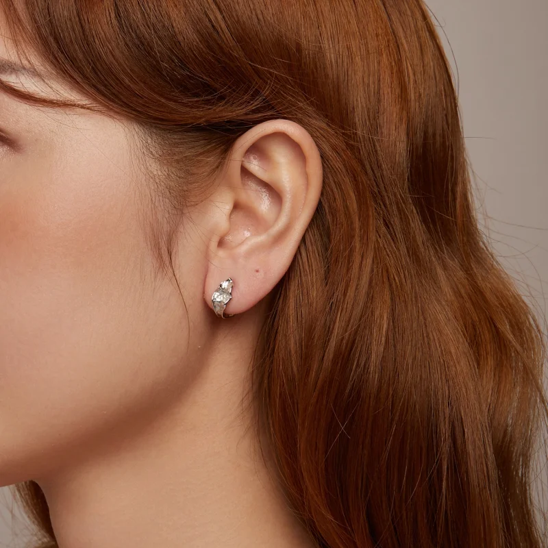 (image for) PANDORA Style Sparkling silver earrings - BSE1062 - View 10