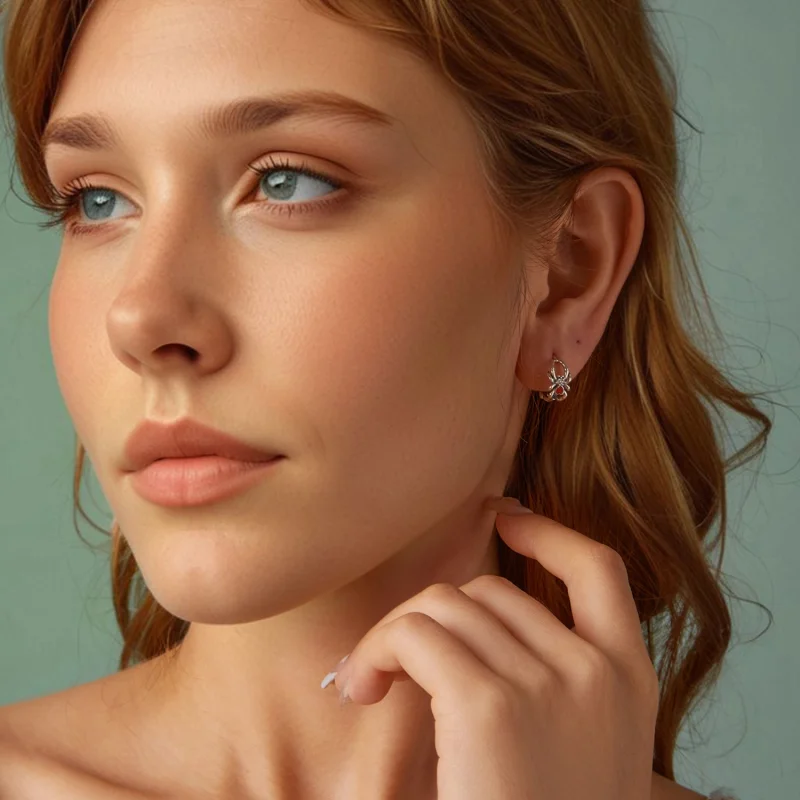 (image for) PANDORA Style Spider Earrings - SCE1799 - View 8