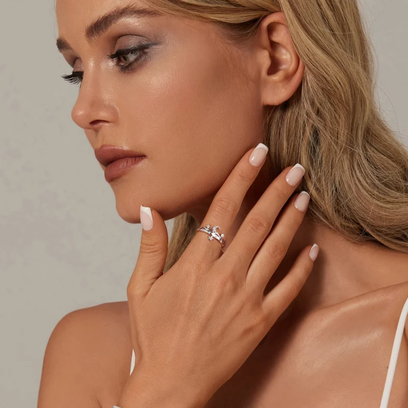 (image for) PANDORA Style Star and Moon Ring - SCR1046 - View 7