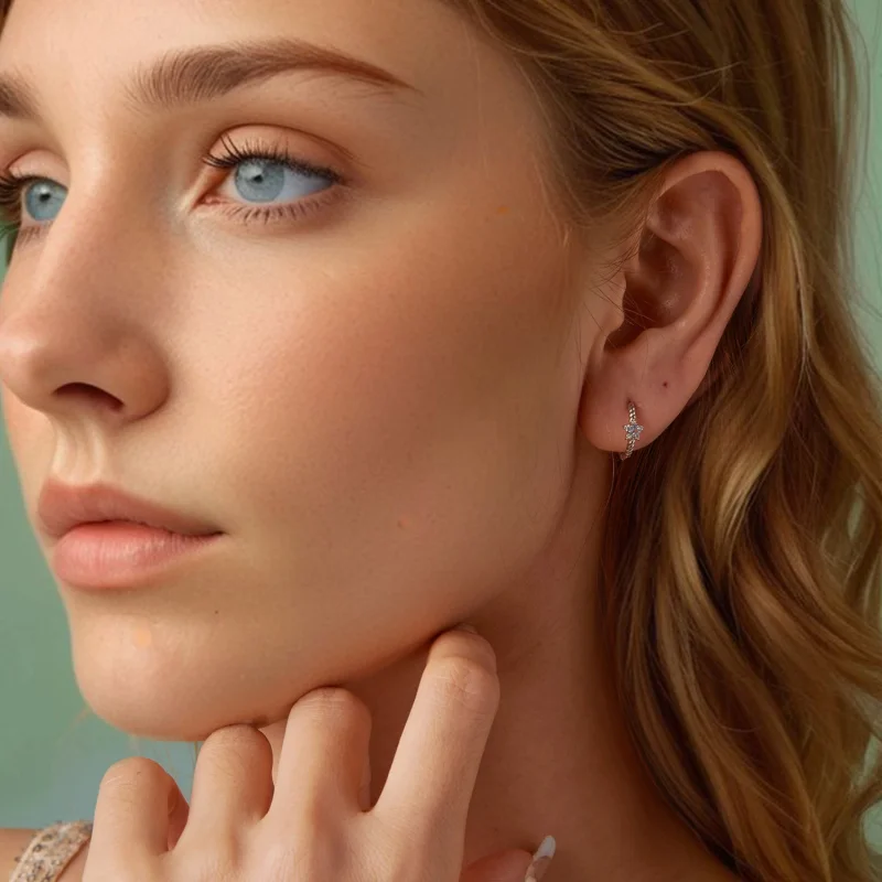 (image for) PANDORA Style Star Earrings - BSE1090 - View 7