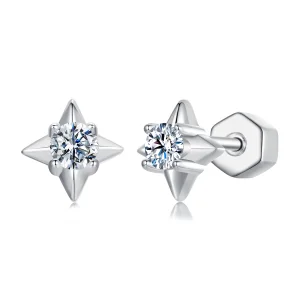 (image for) PANDORA Style Star sparkling earrings (one certificate) - MSE067