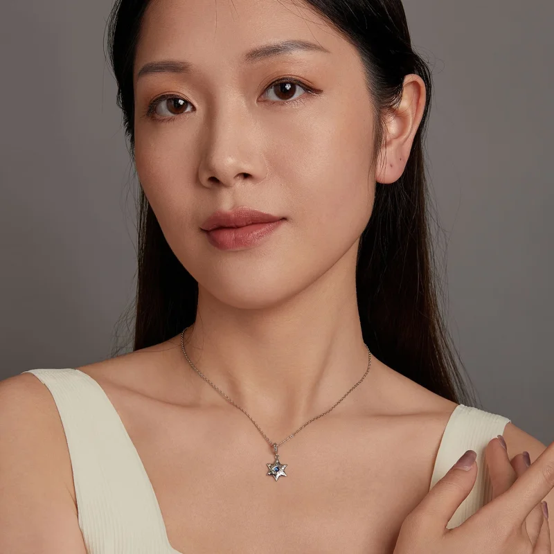 (image for) PANDORA Style Starburst Demon Eye Necklace - BSN397 - View 7