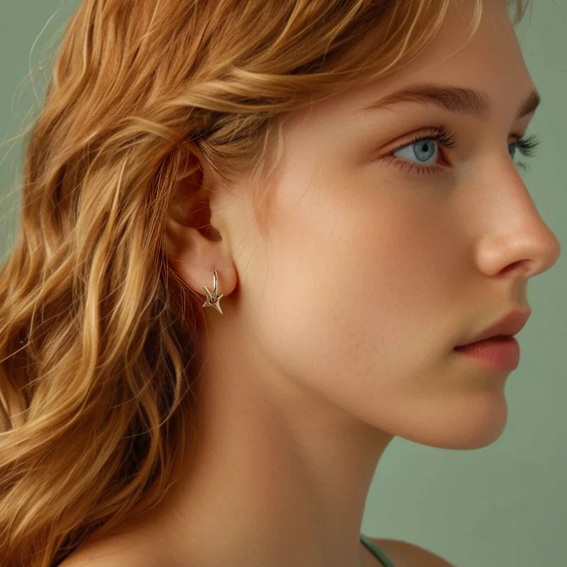 (image for) PANDORA Style Starry Earrings - BSE1083 - View 8