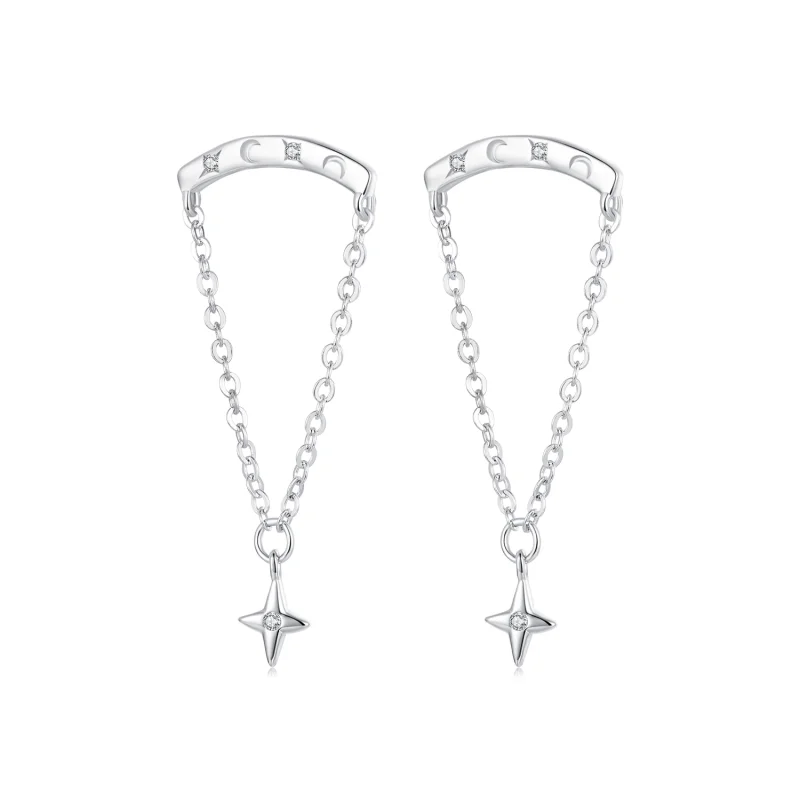 (image for) PANDORA Style Starry Tassel Earrings - SCE1767 - Product Image