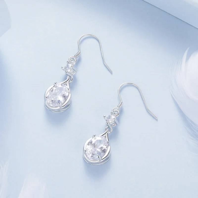 (image for) PANDORA Style Teardrop Earrings - BSE1087 - View 4