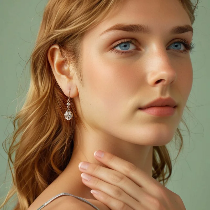 (image for) PANDORA Style Teardrop Earrings - BSE1087 - View 8