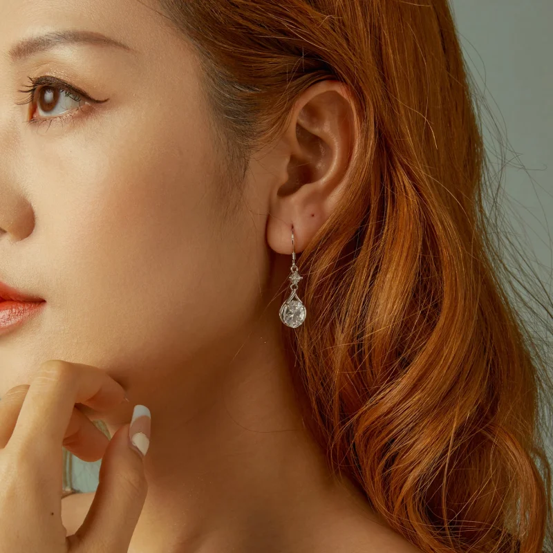 (image for) PANDORA Style Teardrop Earrings - BSE1087 - View 9