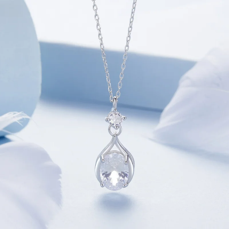 (image for) PANDORA Style Teardrop Necklace - BSN402 - View 3