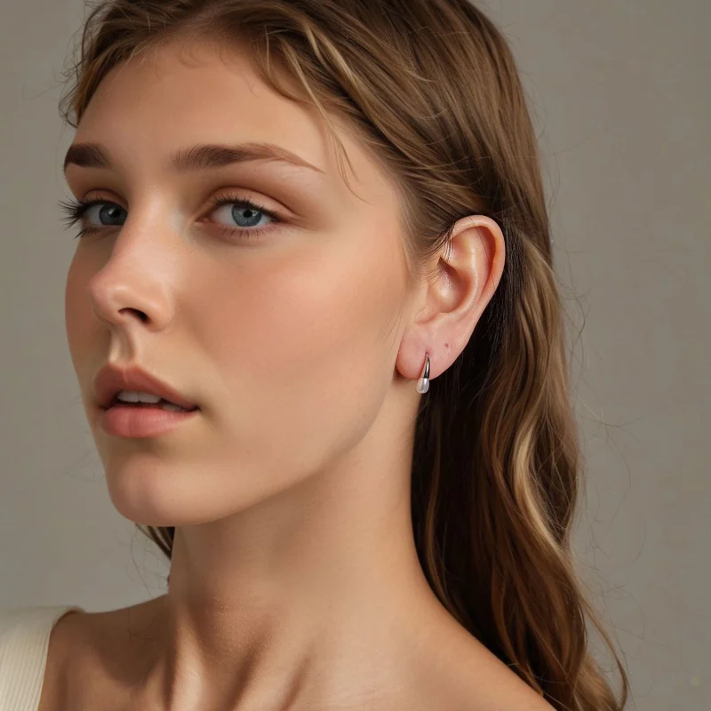 (image for) PANDORA Style Teardrop Pearl Earrings - BSE1054 - View 8