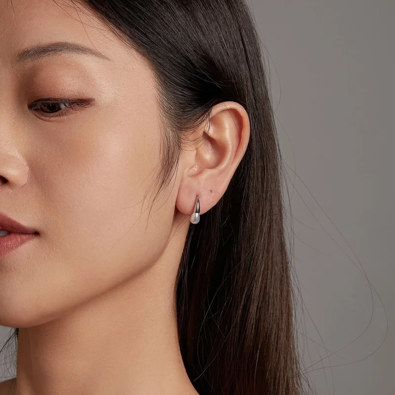 (image for) PANDORA Style Teardrop Pearl Earrings - BSE1054 - View 9