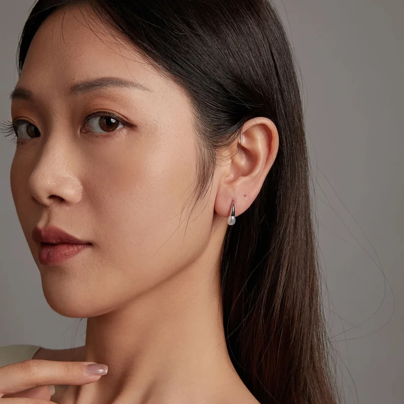 (image for) PANDORA Style Teardrop Pearl Earrings - BSE1054 - View 10