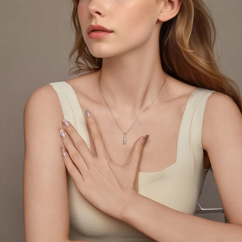 (image for) PANDORA Style Temperament water drop necklace - BSN399 - View 6