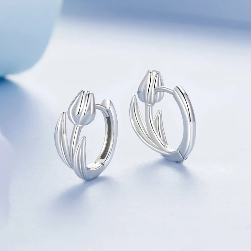 (image for) PANDORA Style Tulip Earrings - BSE1085 - View 3