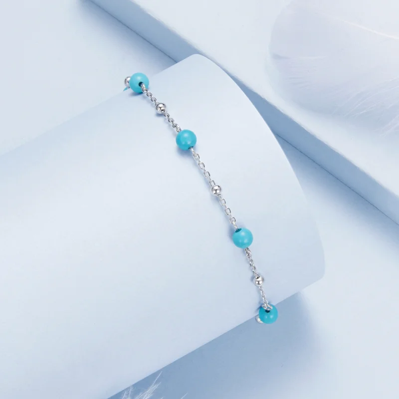 (image for) PANDORA Style Turquoise Bracelet - BSB197 - View 2
