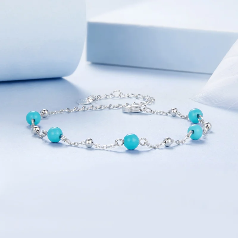 (image for) PANDORA Style Turquoise Bracelet - BSB197 - View 3