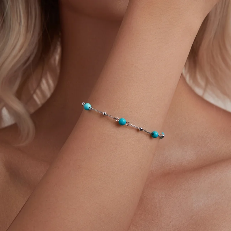 (image for) PANDORA Style Turquoise Bracelet - BSB197 - View 5