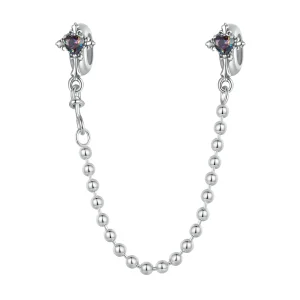 (image for) PANDORA Style Vintage Cross Silicone Safety Chain - BSC1060