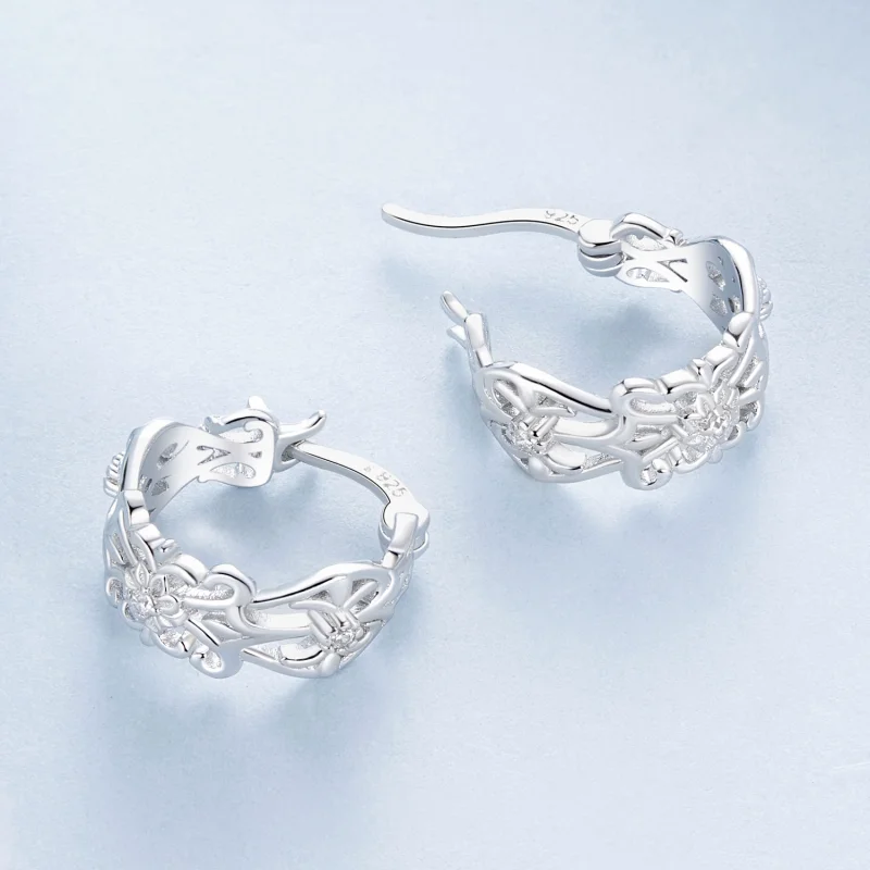 (image for) PANDORA Style Vintage palace pattern earrings - BSE1055 - View 4