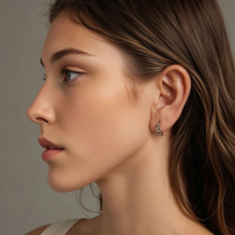 (image for) PANDORA Style Vintage palace pattern earrings - BSE1055 - View 8