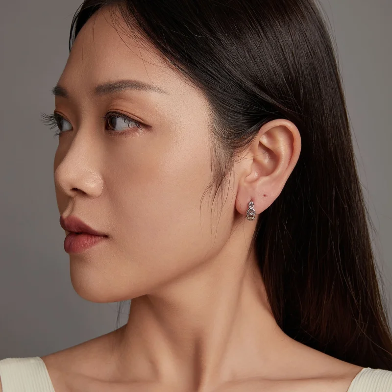 (image for) PANDORA Style Vintage palace pattern earrings - BSE1055 - View 10