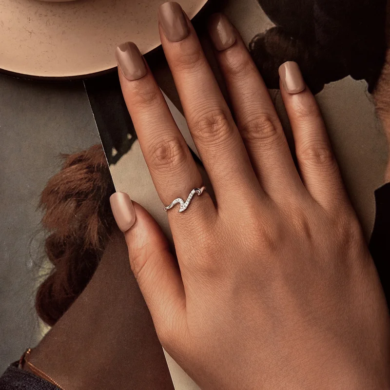 (image for) PANDORA Style Wave Ring - BSR587 - View 7