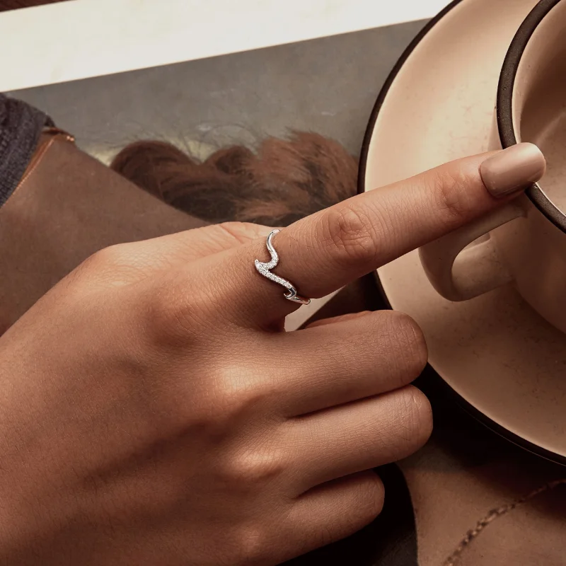 (image for) PANDORA Style Wave Ring - BSR587 - View 8