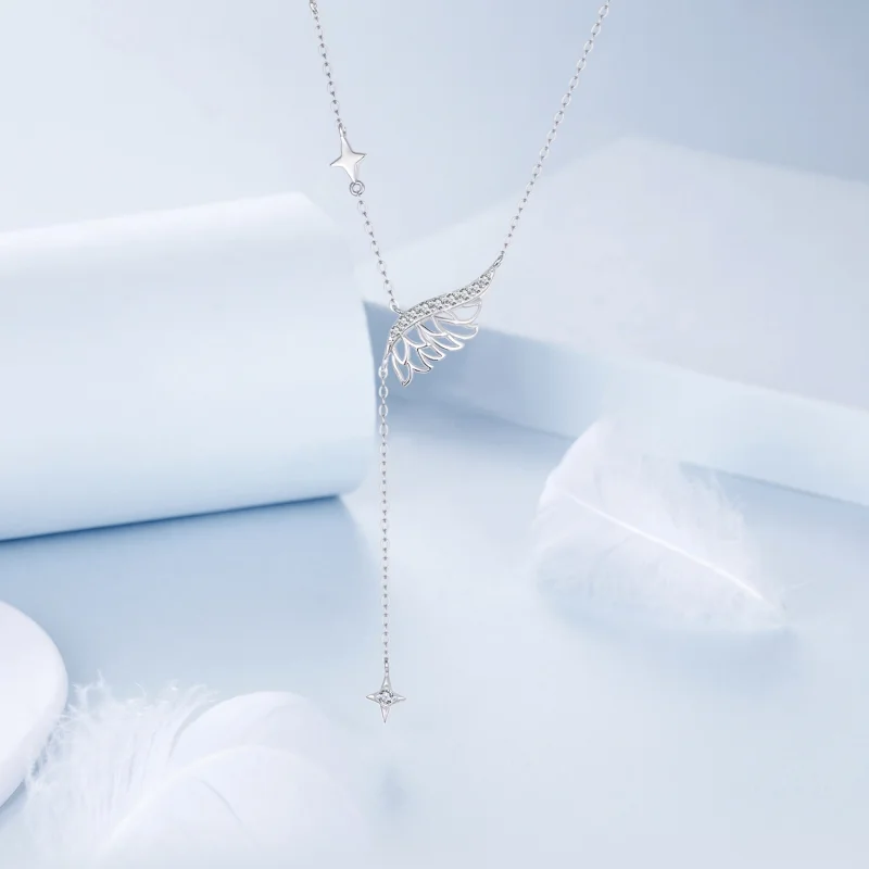 (image for) PANDORA Style Wings Necklace - BSN395 - View 3