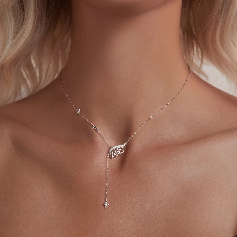 (image for) PANDORA Style Wings Necklace - BSN395 - View 5