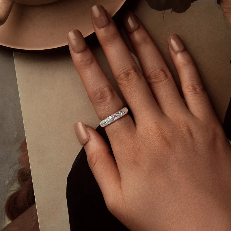 (image for) Pandora Textured Wide Ring - BSR604 - View 6