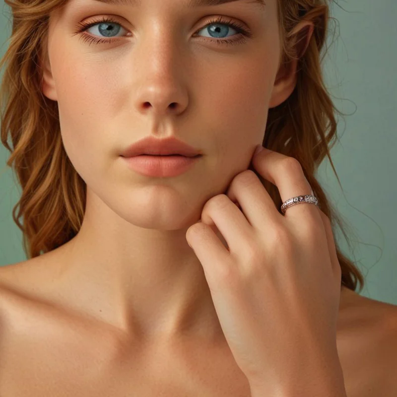 (image for) Pandora Textured Wide Ring - BSR604 - View 9