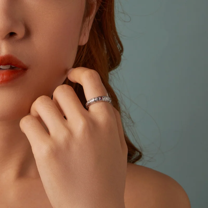 (image for) Pandora Textured Wide Ring - BSR604 - View 10