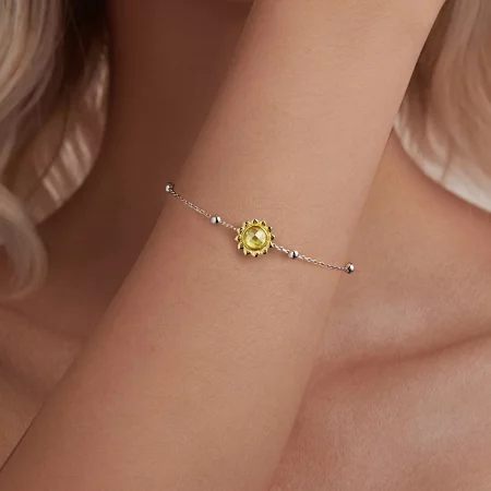 PANDORA风格向日葵手链 - SCB282