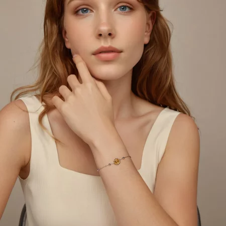 PANDORA风格向日葵手链 - SCB282