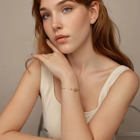 PANDORA风格向日葵手链 - SCB282