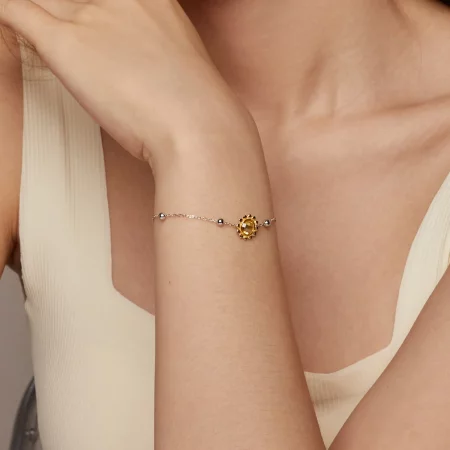 PANDORA风格向日葵手链 - SCB282