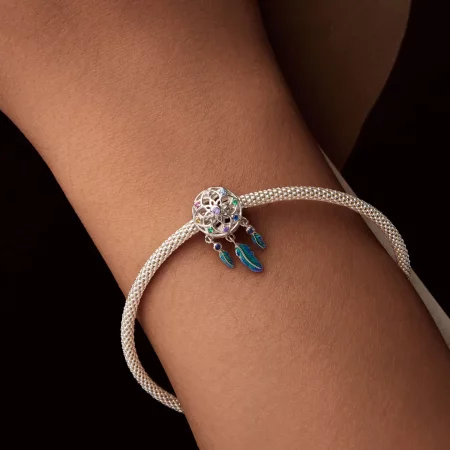 PANDORA风格彩色捕梦网串饰 - SCC2816