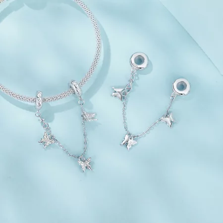 PANDORA风格蝴蝶安全链 - SCC2829