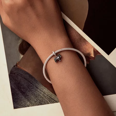 PANDORA风格雪纳瑞吊坠 - SCC2835