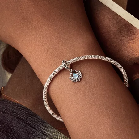 PANDORA 风格莲花吊坠 - SCC2847