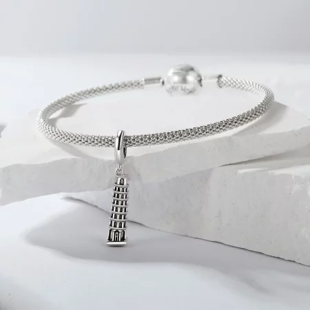 PANDORA Style Leaning Tower of Pisa Pendant - SCC2876