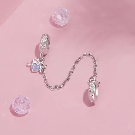 PANDORA风格蝴蝶结安全链 - SCC2888