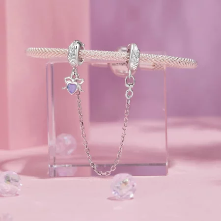 PANDORA风格蝴蝶结安全链 - SCC2888