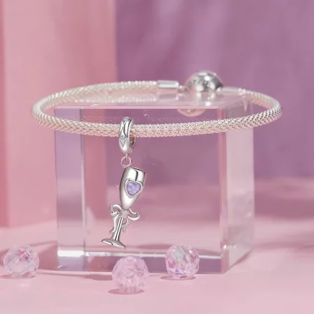 PANDORA风格复古高脚杯吊坠 - SCC2889