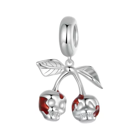 PANDORA风格樱桃骷髅吊坠 - SCC2904