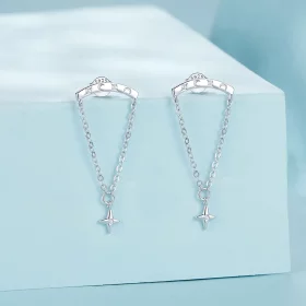 PANDORA Style Starry Tassel Earrings - SCE1767 PANDORA Style Starry Tassel Earrings - SCE1767