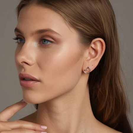 PANDORA Style Heart Earrings - SCE1769