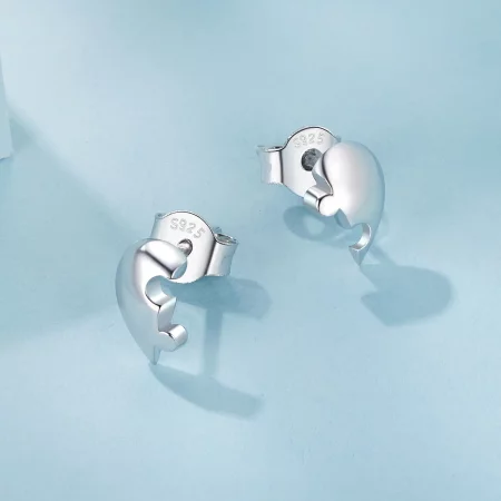 PANDORA Style Heart Puzzle Earrings - SCE1770